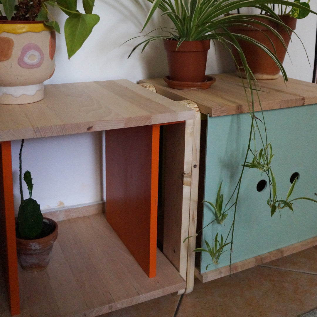 DOLO - Table polyvalente en bois upcyclé